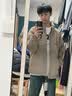 班尼路S&K90绒美式冬季新款羽绒服男士宽松大码立领加厚保暖情侣外套男 卡其色 XL 实拍图