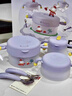 babycare儿童餐具辅食碗保温碗宝宝吃饭工具新生婴儿礼盒送礼5件套粉PPSU 实拍图