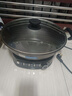 扬子铸铁电炒锅蒸煮炖电炒菜炒锅一体无涂层电锅家用多功能加厚电热锅大容量炒菜大功率电锅插电炒菜锅煮锅 定时款+加厚铸铁2100w 内径34cm【单蒸笼】-【四开关】+铸铁加厚无涂层 实拍图