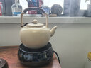 域见陶壶煮茶壶专用电陶炉陶瓷中式烧水壶煮茶炉泡茶煮水壶明火提梁壶 单壶（可明火、烧水煮茶） 1.3L 实拍图