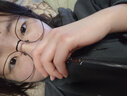 瑞玻尔防蓝光辐射近视眼镜框女韩版潮可配有度数电脑护眼睛男 黑色 防蓝光平光镜 实拍图