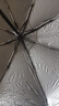 【晴雨两用】手动UV折叠黑胶防晒防外线紫遮阳雨伞 【自动款8骨】黑色UV 实拍图