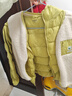 巴拉巴拉童装儿童羽绒服两件套男童女童宝宝冬装连帽外套 绿白色调00341 130 充绒量46g 实拍图