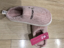 洁丽雅棉拖鞋女士秋冬季包跟室内家居家用情侣保暖防滑毛绒男士冬天棉鞋 粉色 38-39 (适合37-38码) 实拍图