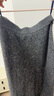 三彩2025冬季新款亮片针织裙高腰松紧半身裙A字裙长裙气质M 深邃灰 L 165/72A 实拍图