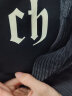 CHINISM CH卫衣男潮牌宽松潮流美式圆领长袖休闲情侣装上衣 黑色 XL（推荐 150-170斤） 实拍图