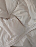 优衣库童装男童女童高级保暖羽绒大衣外套长款羽绒服478153 01 乳白色 160 实拍图