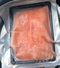 慧鲜森 新疆三文鱼 新鲜中段整块 非挪威即食刺身中段现切生鱼片海鲜 新货，中段整块净 500g /2盒装 顺丰【去皮去刺】赠芥末酱油 实拍图