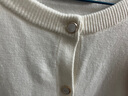 佐丹奴针织衫女精梳纯棉抗起球空调衫气质圆领针织开衫女18354003 实拍图