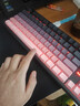 狼蛛（AULA）F87ProV2客制化无线机械键盘电竞游戏专用  蓝牙/2.4G/有线三模连接全键热插拔gasket结构办公键盘 F87ProV2超神版【流星轴】黑莓粉侧刻 实拍图