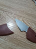 小肥豚小刀迷你口袋刀便携木鱼刀木纹小刀户外便携短刀厨房水果刀 小肥豚刀1把 实拍图