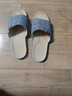 回力亚麻拖鞋男款室内居家用吸汗轻盈四季棉麻凉拖HL0080灰色44-45码 实拍图