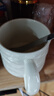 传旗水杯陶瓷马克杯咖啡杯办公杯子男女陶瓷杯简约石纹杯420ml奶油色 实拍图