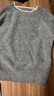 欧贝汐毛衣女秋冬加厚圆领2025新款宽松内搭打底小个子短款上衣针织衫 灰色 均码 【建议80-120斤】 实拍图