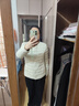 鸭鸭（YAYA）佟丽娅同款轻薄羽绒服女短款韩版休闲保暖羽绒内胆轻便排骨外套男 米白色 XL 实拍图