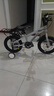 凤凰（Phoenix）儿童自行车宝宝脚踏车自行车3-8-15岁童车双碟刹带辅助轮14寸银色 实拍图