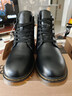 马登男士马丁靴秋冬加绒工装靴英伦风黑色休闲皮鞋男通勤百搭真皮靴子 黑色 [软皮/6孔]加绒版 44 男码 实拍图