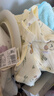 童泰新生婴儿衣服连体衣夹棉秋冬季0-6月初生宝宝纯棉加厚哈衣爬服 紫色花朵 52cm (建议0-2个月身高50-55cm) 实拍图