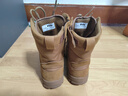 3514作战靴男训练鞋高帮战术靴侧拉链男靴新式棕色户外沙漠靴 棕色 40 实拍图