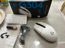 罗技（G）G304 LIGHTSPEED无线鼠标 游戏鼠标 轻质便携 绝地求生FPS鼠标英雄联盟LOL吃鸡 生日礼物 白色 实拍图