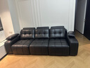 法蒂玛劳伦斯真皮电动沙发家庭影院客厅复古黑色像素平躺功能沙发床两用 约2.7米/三位/三电动伸缩平躺/零靠墙 头层真皮/欧肯电机【只换不修】 晒单实拍图
