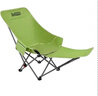 小魔四挡折叠躺椅 户外折叠椅露营椅子便携午休椅午睡床带脚托 绿 实拍图