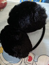 士丹熊保暖耳罩 冬季可爱保暖耳罩女男仿兔狐毛毛绒耳包耳暖耳套护耳耳捂子 黑色 实拍图