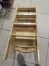 木马人实木折叠家用两用梯凳子梯椅子踏步阶梯登高凳踏脚阳台室内爬梯子 橡胶木四层-旗舰款原木色 实拍图