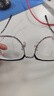 蔡司（ZEISS）镜片近视眼镜框男半框防蓝光辐射可配带散光度数眼睛女钛合金镜架 升级钛材 黑银 配colorein镜片1.67特薄 0-1000度 实拍图