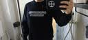 杰克·琼斯（JACK&JONES）男装秋冬宽松舒适潮流新款休闲字母图案装饰套头毛衣针织衫男 E40 黑色 S 170 实拍图