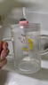 富光 玻璃杯家用儿童牛奶杯子带刻度耐热吸管水杯喝奶杯微波炉可加热 实拍图