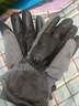 目丸保暖手套男女户外冬天骑行防寒风加绒厚触屏女防水冬季棉滑雪手套 9#深灰色 深度暖手套-男款 实拍图