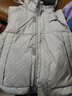 李宁（LI-NING）羽绒马甲男连帽秋冬新款加厚保暖防风健身训练休闲运动羽绒背心 灰色-连帽【80%鸭绒】 防风透湿 L 实拍图
