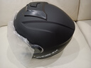 凤凰（Phoenix）新国标A类3C认证电动车摩托车头盔双镜片防雾防风保暖哑黑 男女四季通用电瓶车3/4半盔冬季安全帽 实拍图