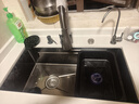 摩恩阳光系列厨房水槽大单槽洗菜盆一体盆洗碗槽304不锈钢台上台中台下盆 升级款小米粒5MM-抽拉龙头全配置 750X450MM 实拍图