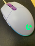 罗技（G）G102 有线游戏鼠标 淡紫色 RGB灯效 轻量化设计 吃鸡鼠标 赛博朋克 200-8000DPI 实拍图
