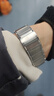 竞技者适于华为手表watch4/Pro表带watch3pro/GT5/GT4/GT3/GT6磁吸钛金属不锈钢手表带男款高级46/48 银色-磁吸链式22mm接口 实拍图