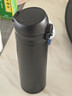 富光保温杯大容量轻量水杯男女学生316不锈钢车载弹盖杯年货礼品定制 绅士黑【316不锈钢+滤网】500ml 实拍图