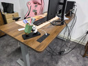 京东京造电动升降电脑桌电竞桌 书桌 桌子学习桌  双电机1.4m胡桃木色 实拍图
