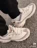 斯凯奇（Skechers）卷毛熊女鞋夏厚底老爹鞋熊猫鞋防滑休闲运动鞋150240 实拍图