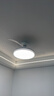 美的（Midea）led吊扇灯一体风扇灯餐厅客厅卧室遥控定时护眼灯饰熟睡风包安装 实拍图