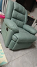秉绪头等太空沙发单人沙发舱电动功能躺按摩懒人沙发可睡觉电竞沙发椅 抹茶科技布 手动坐躺 实拍图