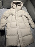 高梵黑金鹅绒服机能5.0六格男女同款加厚中长款羽绒服经典百搭休闲风 铂金1号 XS 实拍图