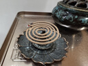 普云 铜香插盘香架小葫芦线香九孔线香座香炉香托古铜色 实拍图