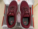 足力健老人鞋中老年轻便休闲散步鞋2431380J 女 酒红 40 实拍图