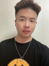 AHK王一博同款指环项链男女潮流嘻哈吊坠七夕情人节礼物送男女朋友 【王一博同款】圆牌戒指双环项链 实拍图