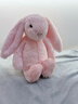 Jellycat害羞粉色邦尼兔动物毛绒玩偶安抚公仔娃娃圣诞节生日礼物 粉红色 H31 X W12 CM 实拍图