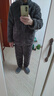 浪莎法兰绒睡衣男冬季新款加绒加厚男士保暖珊瑚绒可外穿家居服套装 深灰方格提花 L 【建议100-130斤】 实拍图