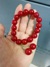 芯奢红色樱桃车厘子菩提根手串女绕指文玩朱砂色手链女菩提子佛珠手持 车厘子樱桃款 实拍图