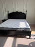 家特林乡村美式实木床1.8米现代简约黑胡桃色主卧复古轻奢软包婚双人床 单床 1.5*2米框架床 实拍图